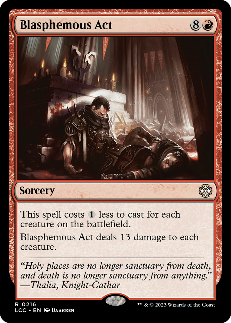 Blasphemous Act [The Lost Caverns of Ixalan Commander] | Good Games Cannington