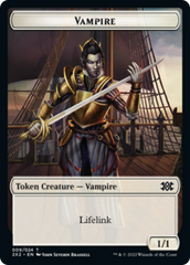 Cat Dragon // Vampire Double-Sided Token [Double Masters 2022 Tokens] | Good Games Cannington