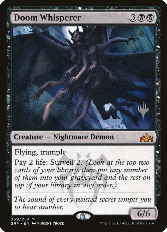 Doom Whisperer (Promo Pack) [Guilds of Ravnica Promos] | Good Games Cannington