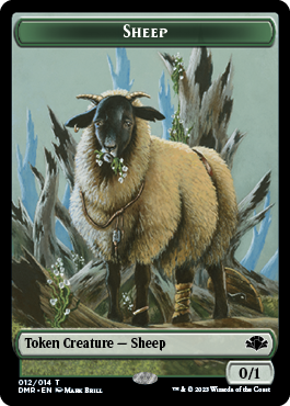 Insect // Sheep Double-Sided Token [Dominaria Remastered Tokens] | Good Games Cannington