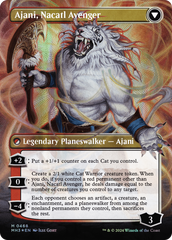 Ajani, Nacatl Pariah // Ajani, Nacatl Avenger (Borderless) (Textured Foil) [Modern Horizons 3] | Good Games Cannington