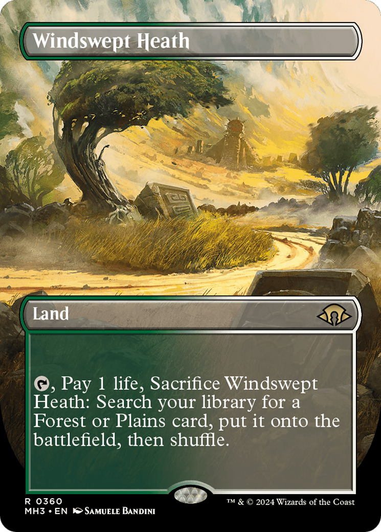 Windswept Heath (Borderless) [Modern Horizons 3] | Good Games Cannington