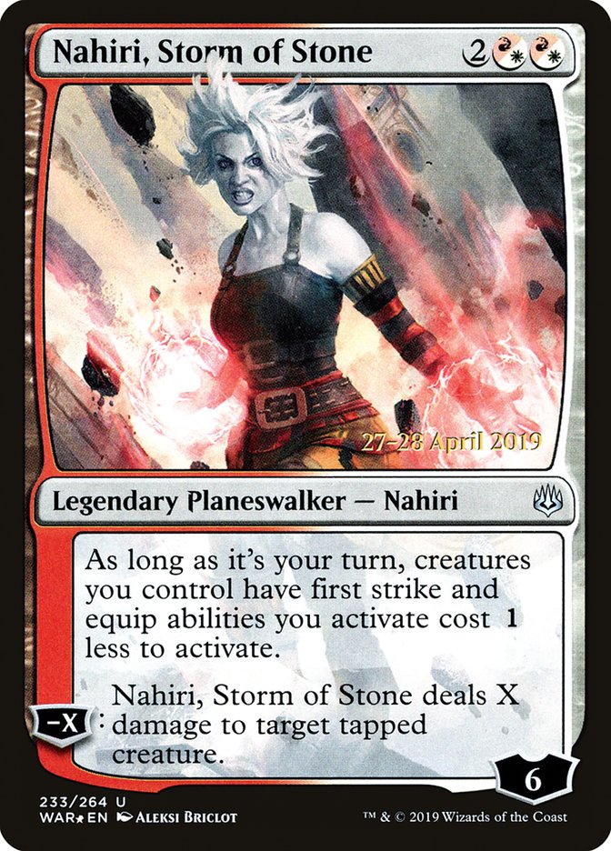 Nahiri, Storm of Stone [War of the Spark Prerelease Promos] | Good Games Cannington
