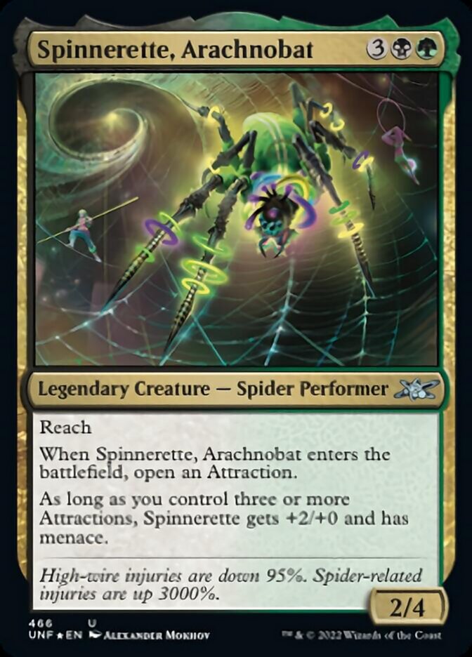 Spinnerette, Arachnobat (Galaxy Foil) [Unfinity] | Good Games Cannington