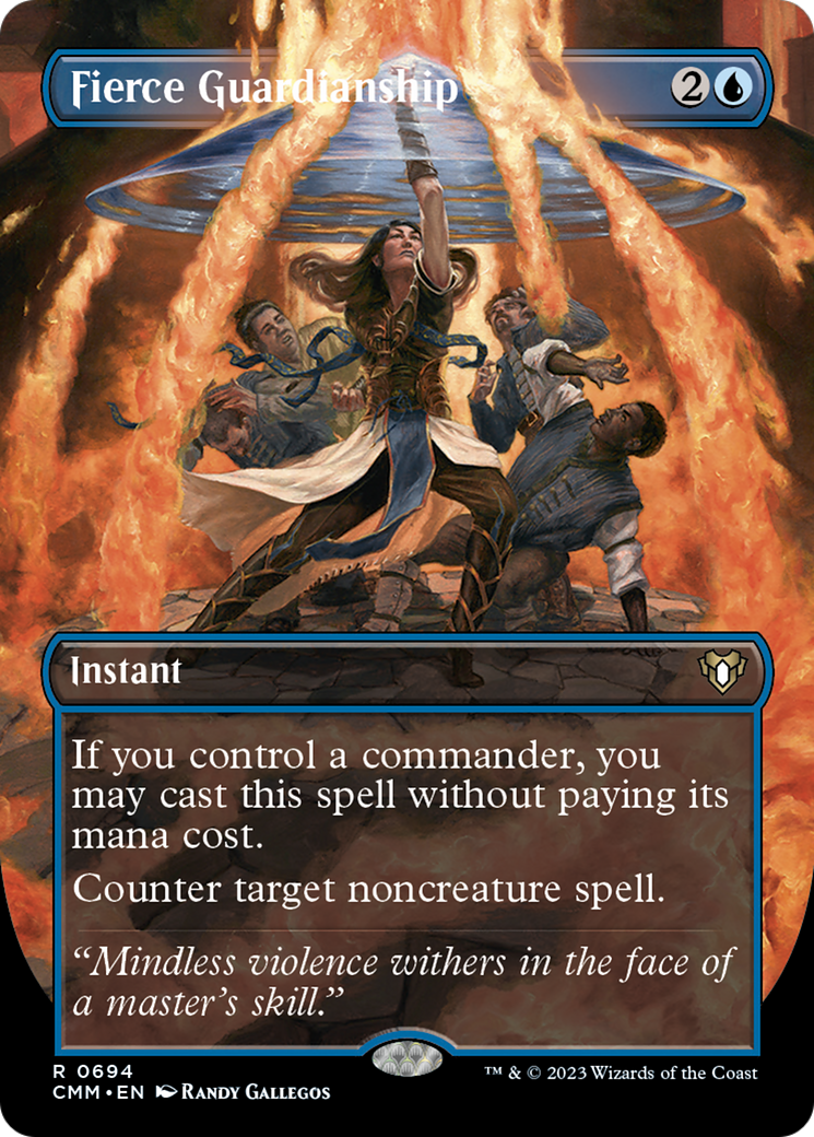 Fierce Guardianship (Borderless Alternate Art) [Commander Masters] | Good Games Cannington