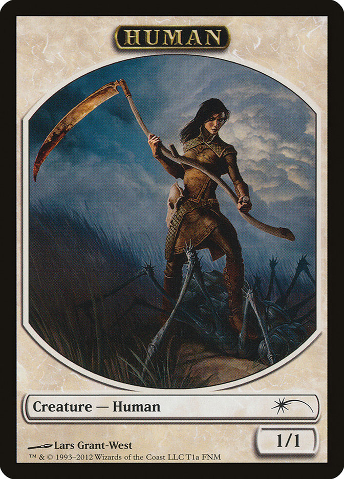 Human // Wolf Double-Sided Token [Friday Night Magic 2012] | Good Games Cannington