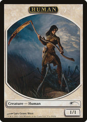 Human // Wolf Double-Sided Token [Friday Night Magic 2012] | Good Games Cannington