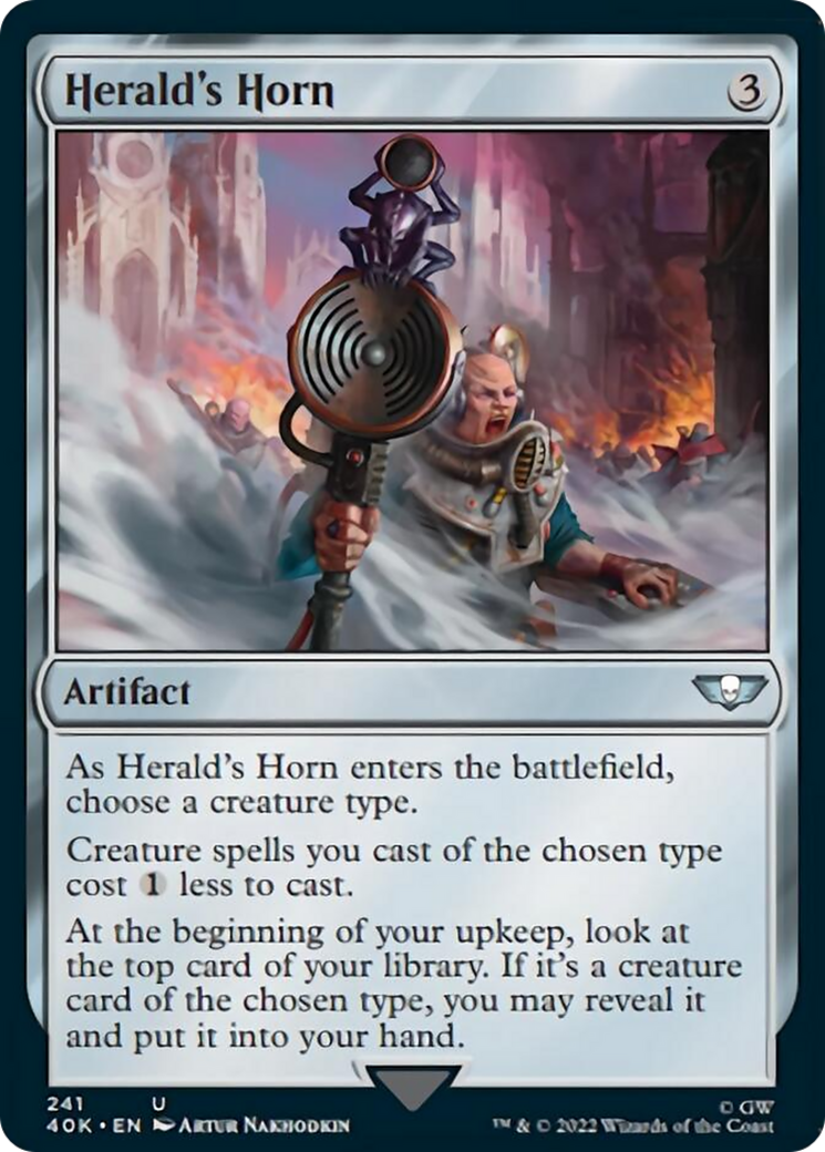 Herald's Horn (Surge Foil) [Warhammer 40,000] | Good Games Cannington