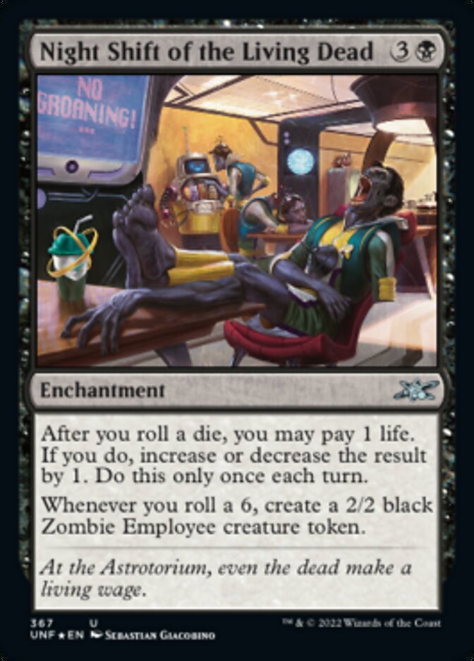 Night Shift of the Living Dead (Galaxy Foil) [Unfinity] | Good Games Cannington