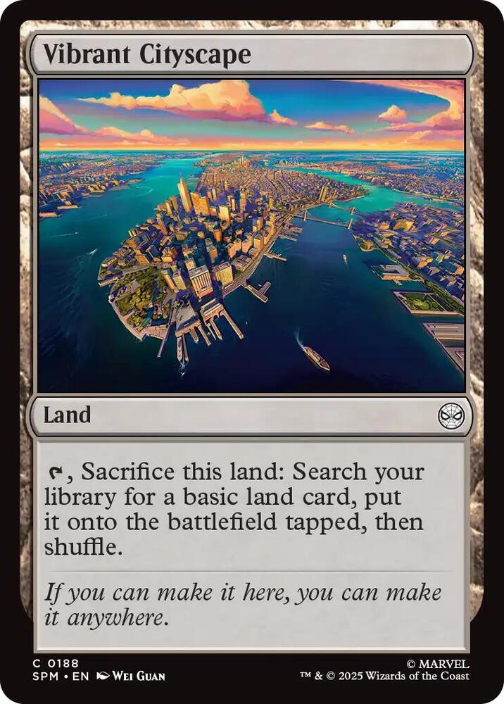 Vibrant Cityscape 188 (Marvel's Spider-Man)  - Foil | Good Games Cannington