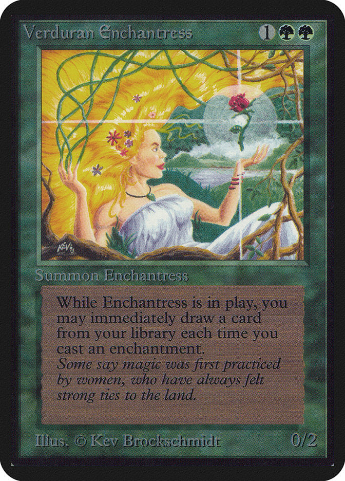 Verduran Enchantress [Alpha Edition] | Good Games Cannington