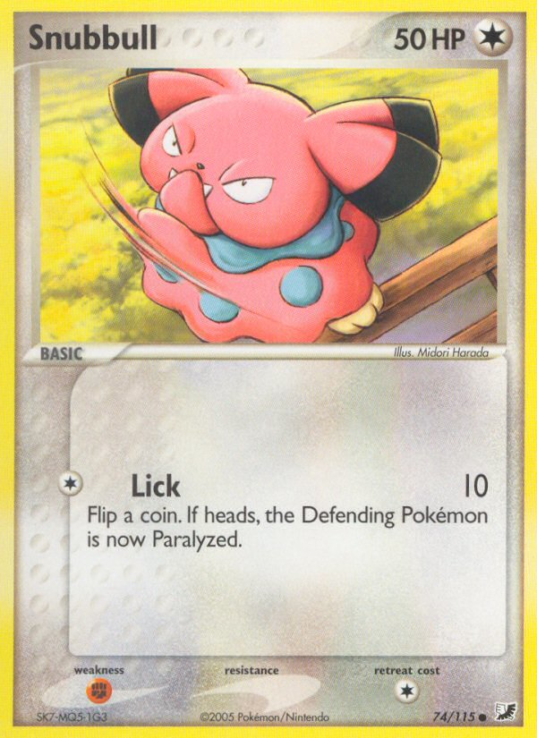 Snubbull (74/115) [EX: Unseen Forces] | Good Games Cannington