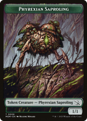 Treasure (20) // Phyrexian Saproling Double-Sided Token [March of the Machine Tokens] | Good Games Cannington