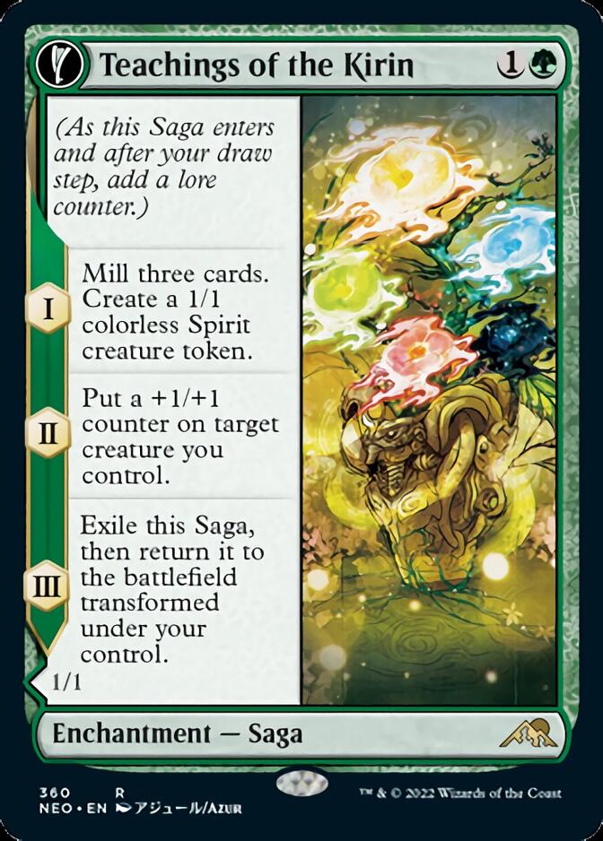 Teachings of the Kirin // Kirin-Touched Orochi (Showcase Soft Glow) [Kamigawa: Neon Dynasty] | Good Games Cannington