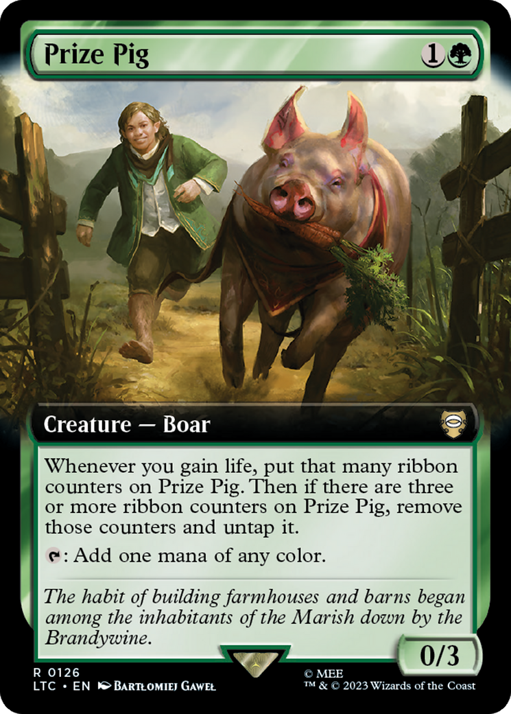 Prize Pig (Extended Art) [The Lord of the Rings: Tales of Middle-Earth Commander] | Good Games Cannington