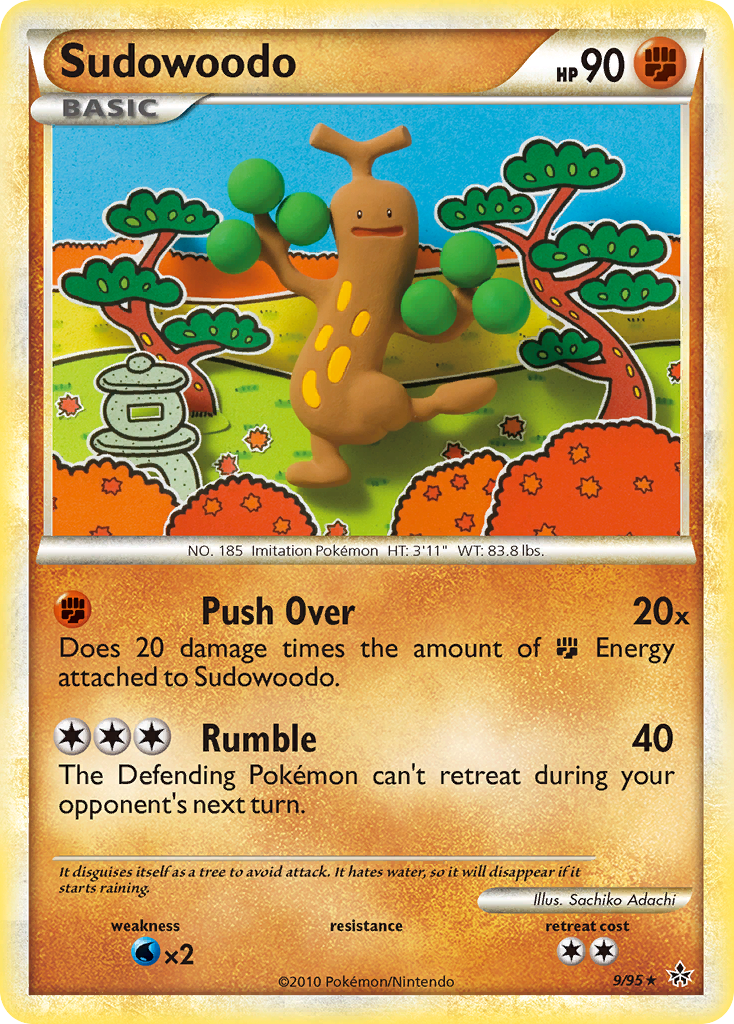 Sudowoodo (9/95) [HeartGold & SoulSilver: Unleashed] | Good Games Cannington
