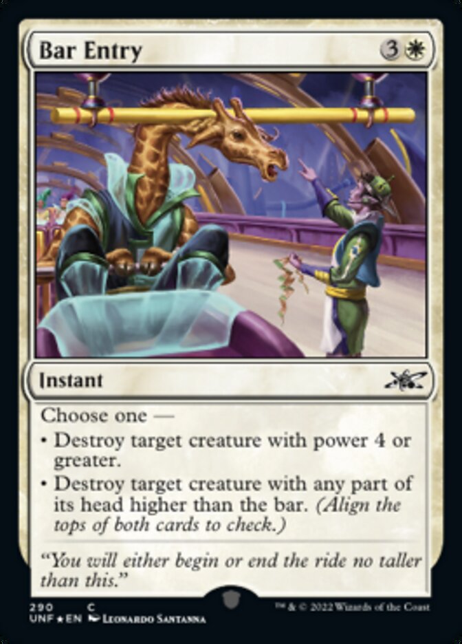 Bar Entry (Galaxy Foil) [Unfinity] | Good Games Cannington