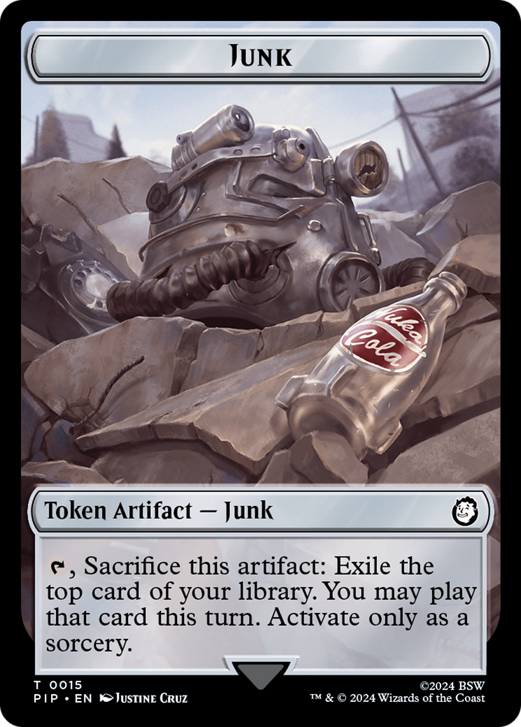 Copy // Junk Double-Sided Token [Fallout Tokens] | Good Games Cannington