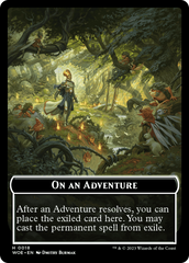 Wicked Role / Cursed Role // Emblem - On An Adventure Double-Sided Token [Wilds of Eldraine Tokens] | Good Games Cannington