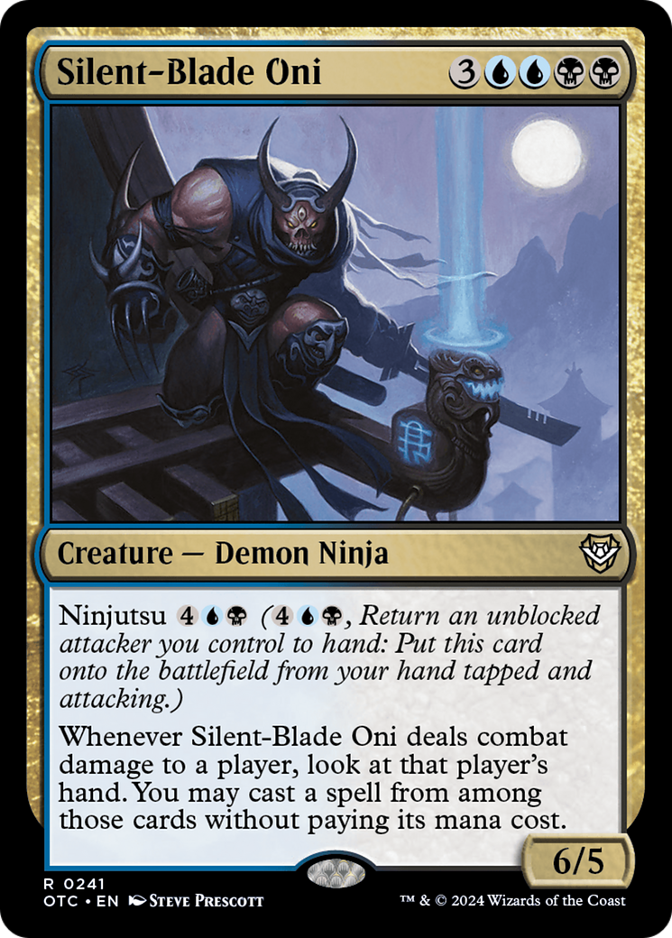 Silent-Blade Oni [Outlaws of Thunder Junction Commander] | Good Games Cannington