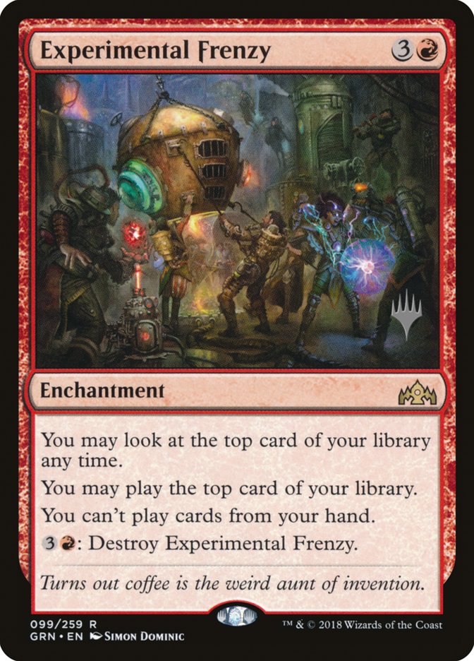 Experimental Frenzy (Promo Pack) [Guilds of Ravnica Promos] | Good Games Cannington