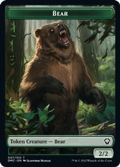 Kavu // Bear Double-Sided Token [Dominaria United Commander Tokens] | Good Games Cannington