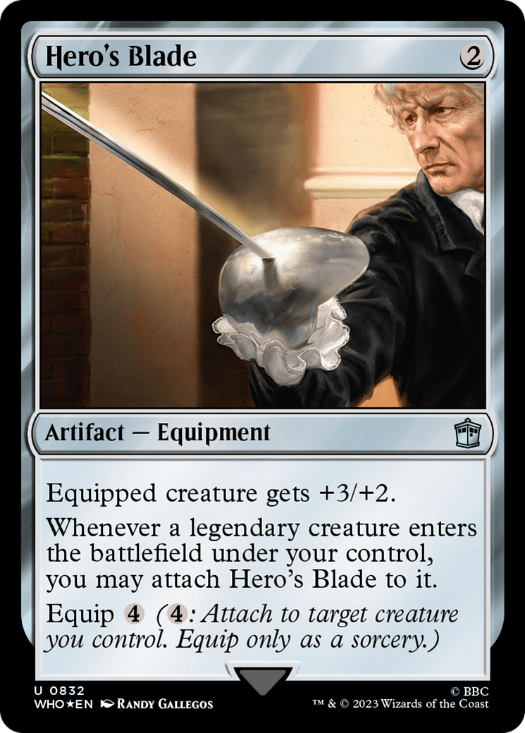 Hero's Blade (Surge Foil) [Doctor Who] | Good Games Cannington