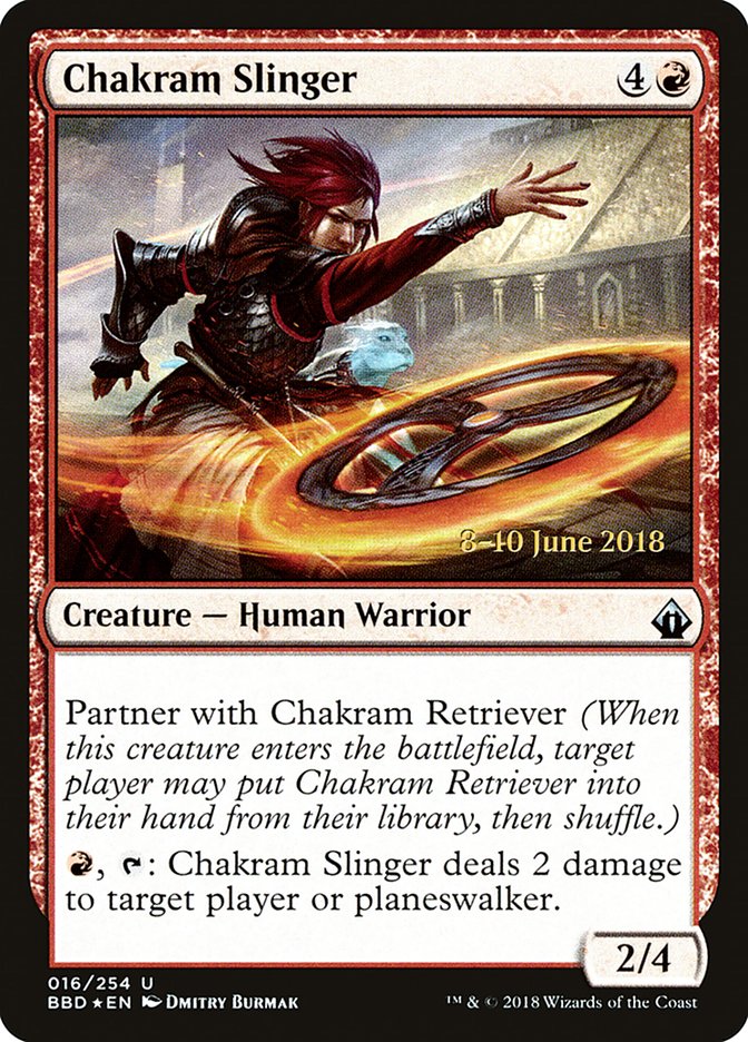 Chakram Slinger [Battlebond Prerelease Promos] | Good Games Cannington