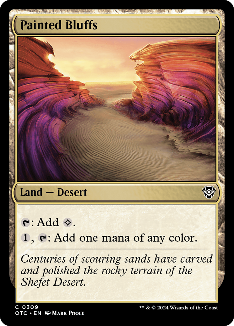 Painted Bluffs [Outlaws of Thunder Junction Commander] | Good Games Cannington