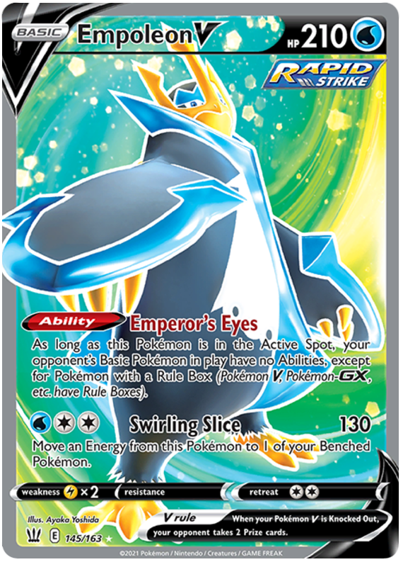 Empoleon V (145/163) [Sword & Shield: Battle Styles] | Good Games Cannington