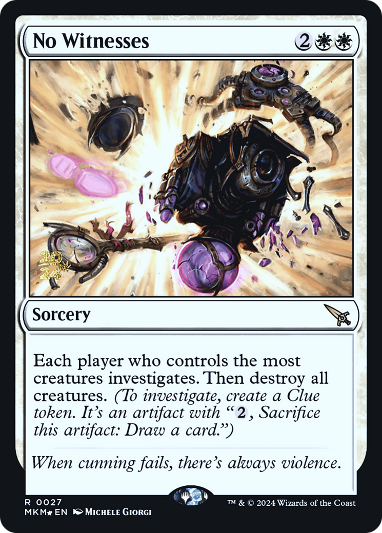 No Witnesses [Murders at Karlov Manor Prerelease Promos] | Good Games Cannington