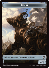 Beast (0010) // Beast (0011) Double-Sided Token [Aetherdrift Commander] | Good Games Cannington