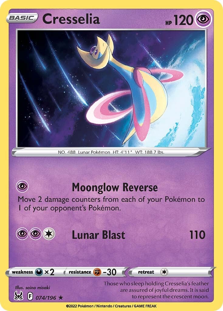 Cresselia (074/196) [Sword & Shield: Lost Origin] | Good Games Cannington