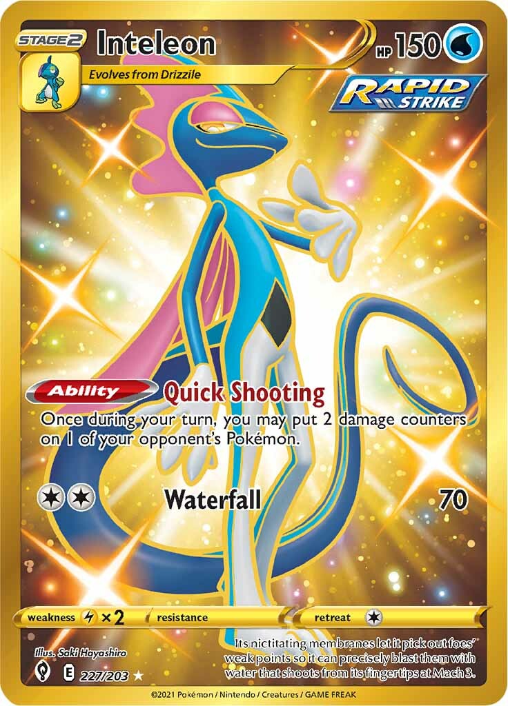 Inteleon (227/203) [Sword & Shield: Evolving Skies] | Good Games Cannington