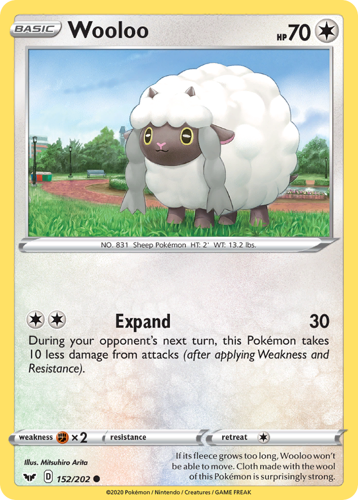 Wooloo (152/202) [Sword & Shield: Base Set] | Good Games Cannington