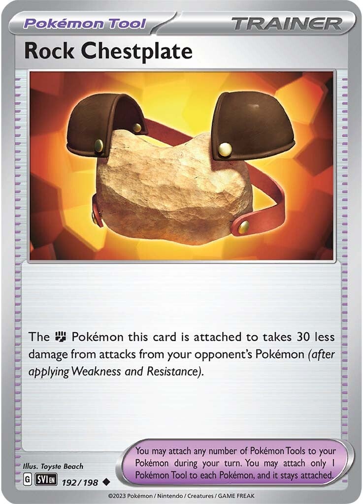 Rock Chestplate (192/198) [Scarlet & Violet: Base Set] | Good Games Cannington