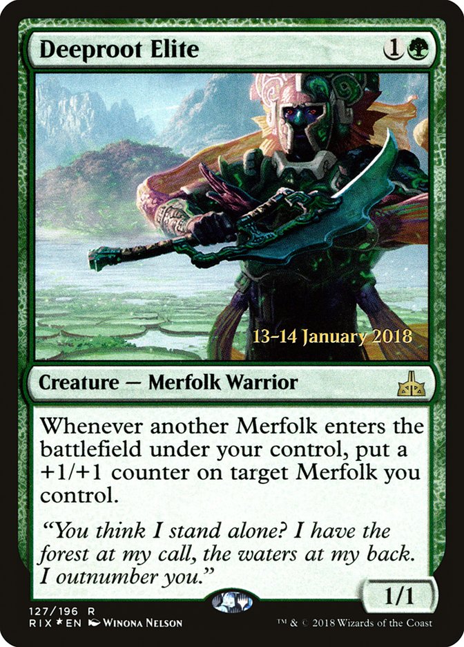 Deeproot Elite [Rivals of Ixalan Prerelease Promos] | Good Games Cannington