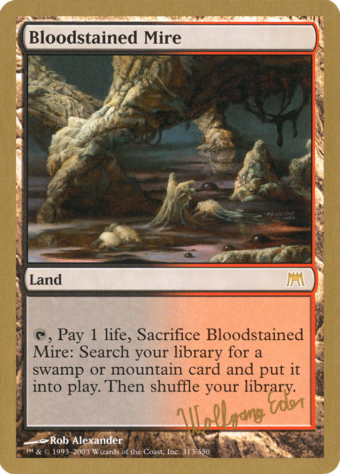 Bloodstained Mire (Wolfgang Eder) [World Championship Decks 2003] | Good Games Cannington