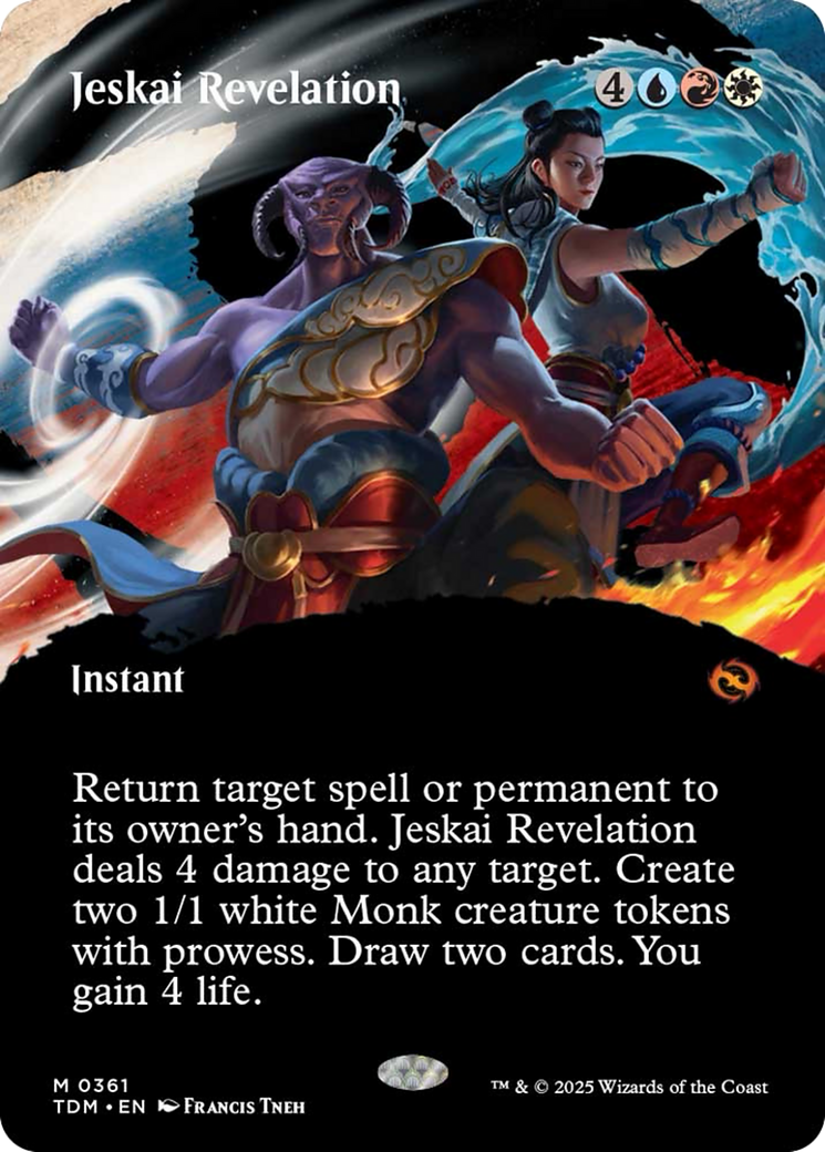 Jeskai Revelation (Borderless) [Tarkir: Dragonstorm] | Good Games Cannington