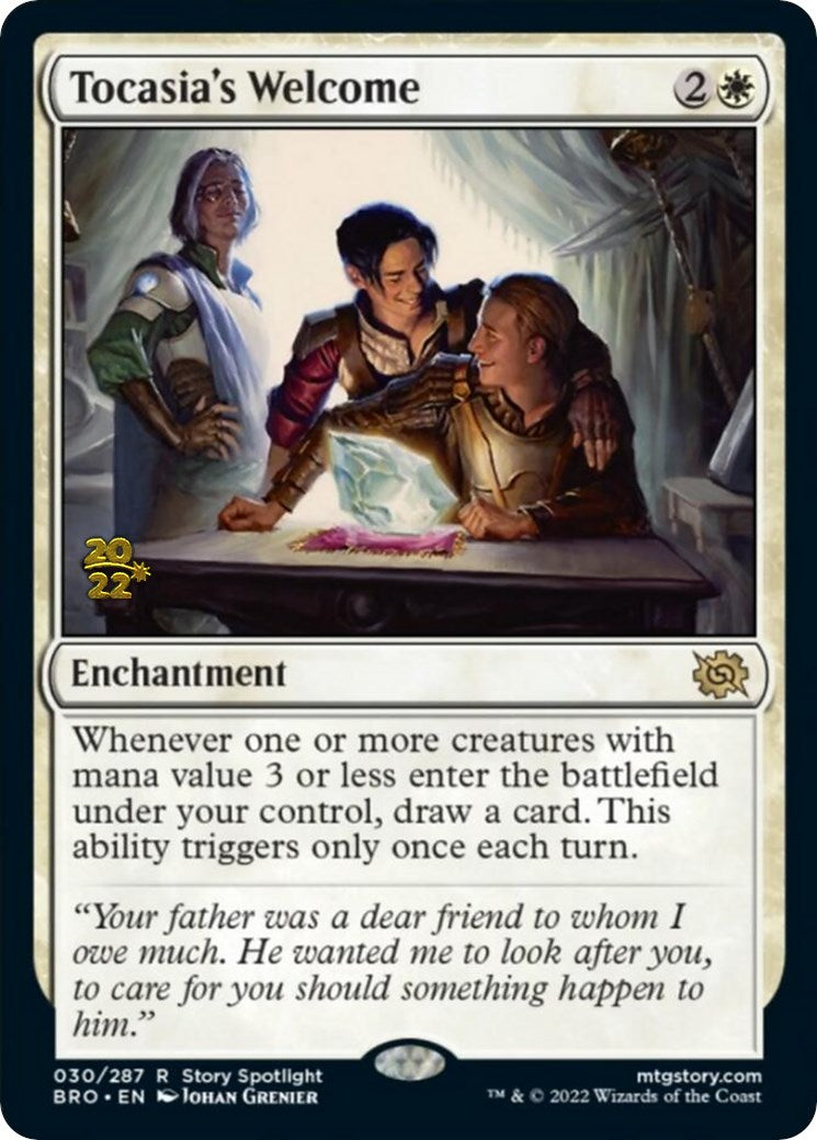 Tocasia's Welcome [The Brothers' War Prerelease Promos] | Good Games Cannington