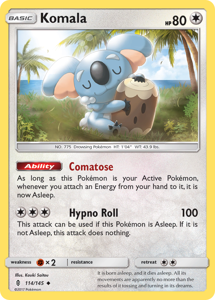 Komala (114/145) [Sun & Moon: Guardians Rising] | Good Games Cannington