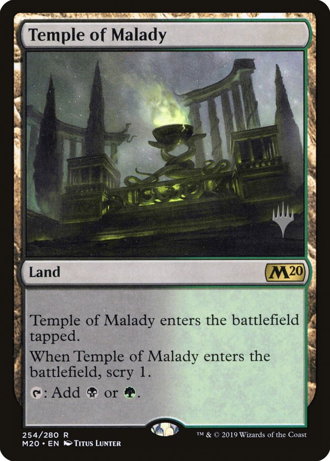 Temple of Malady (Promo Pack) [Core Set 2020 Promos] | Good Games Cannington