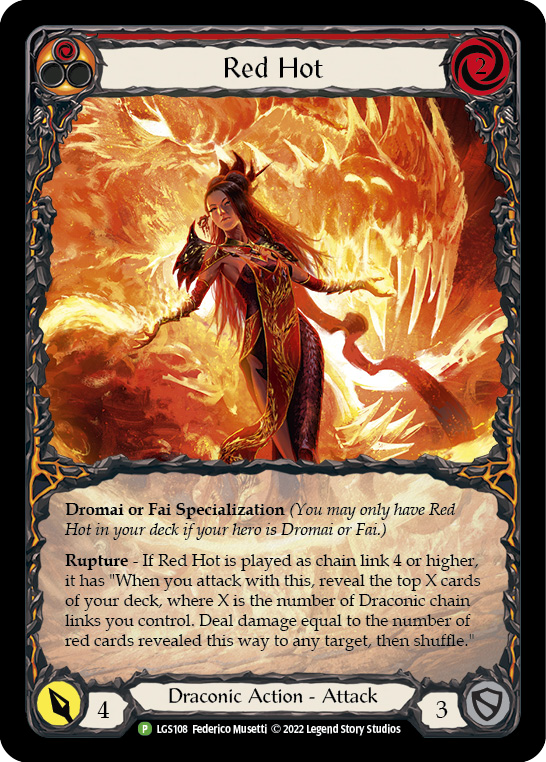 Red Hot [LGS108] (Promo)  Rainbow Foil | Good Games Cannington