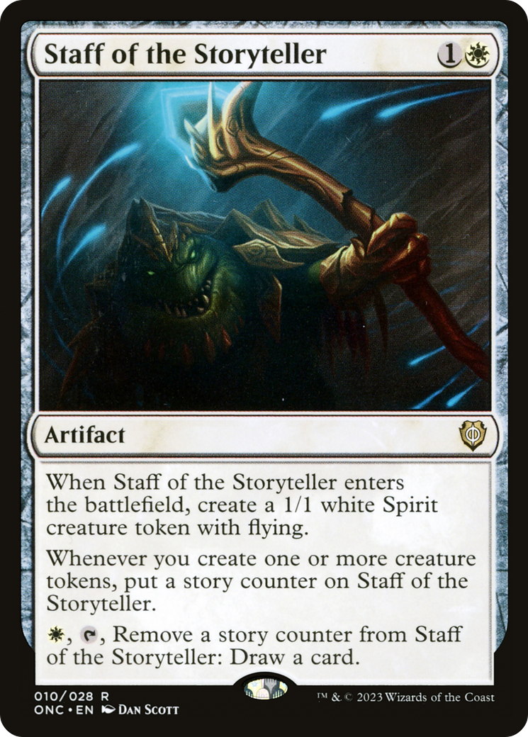 Staff of the Storyteller [Phyrexia: All Will Be One Commander] | Good Games Cannington