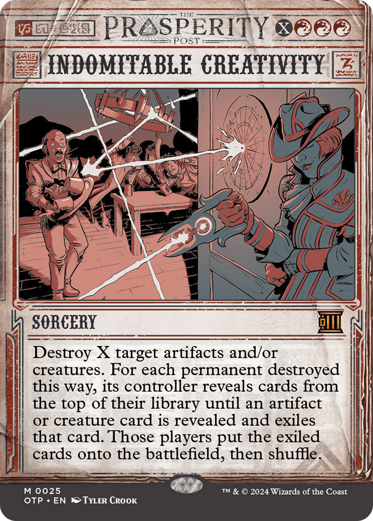 Indomitable Creativity [Outlaws of Thunder Junction: Breaking News] | Good Games Cannington