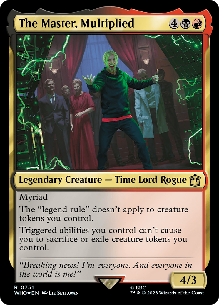 The Master, Multiplied (Surge Foil) [Doctor Who] | Good Games Cannington
