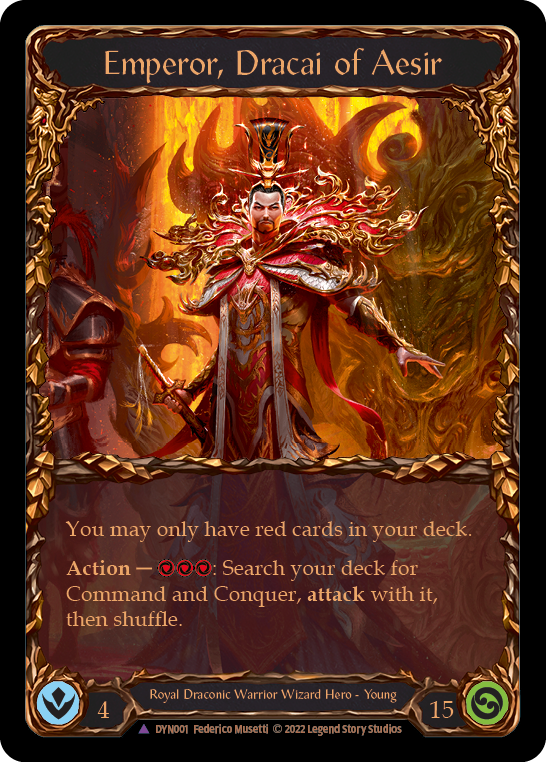 Emperor, Dracai of Aesir (Marvel) [DYN001] (Dynasty)  Cold Foil | Good Games Cannington