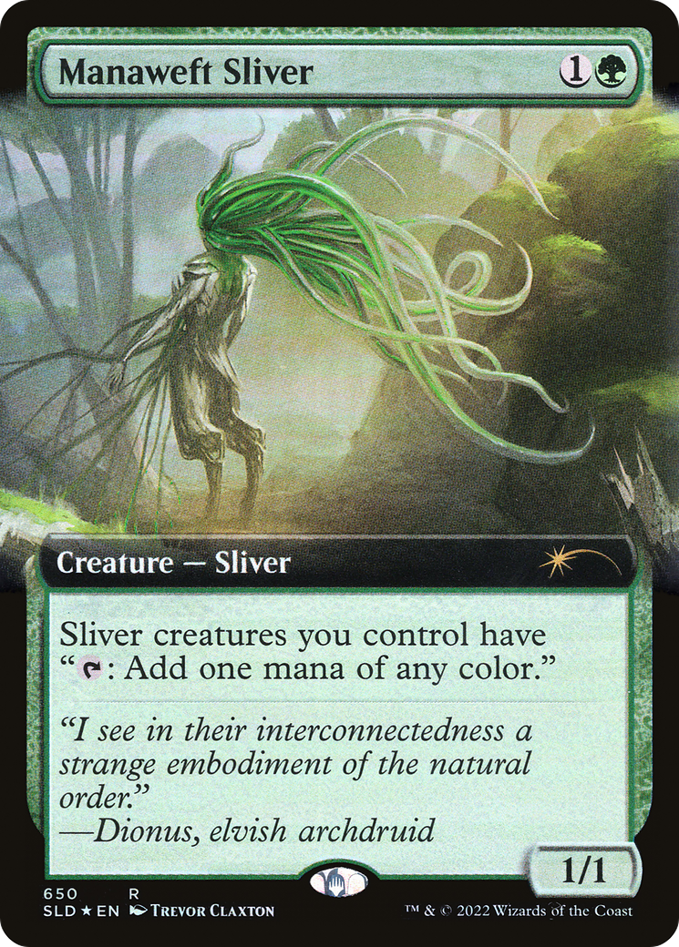 Manaweft Sliver (Extended Art) [Secret Lair Drop Promos] | Good Games Cannington