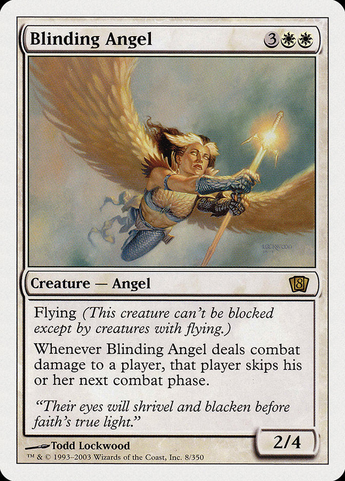 Blinding Angel (8th Edition) [Oversize Cards] | Good Games Cannington