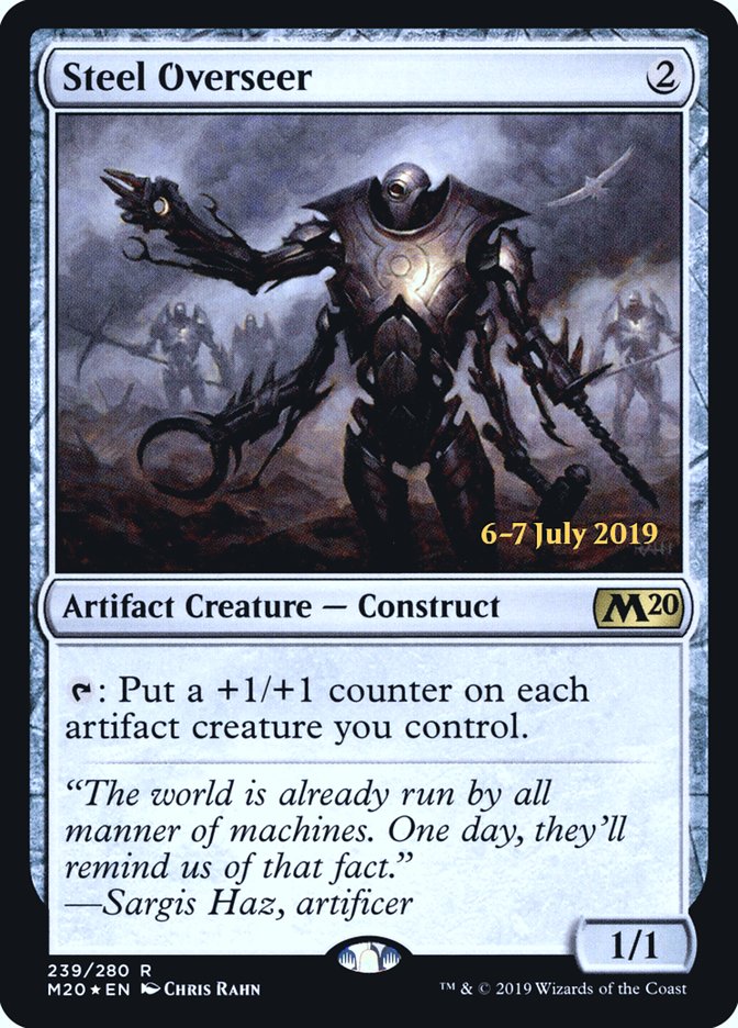 Steel Overseer [Core Set 2020 Prerelease Promos] | Good Games Cannington